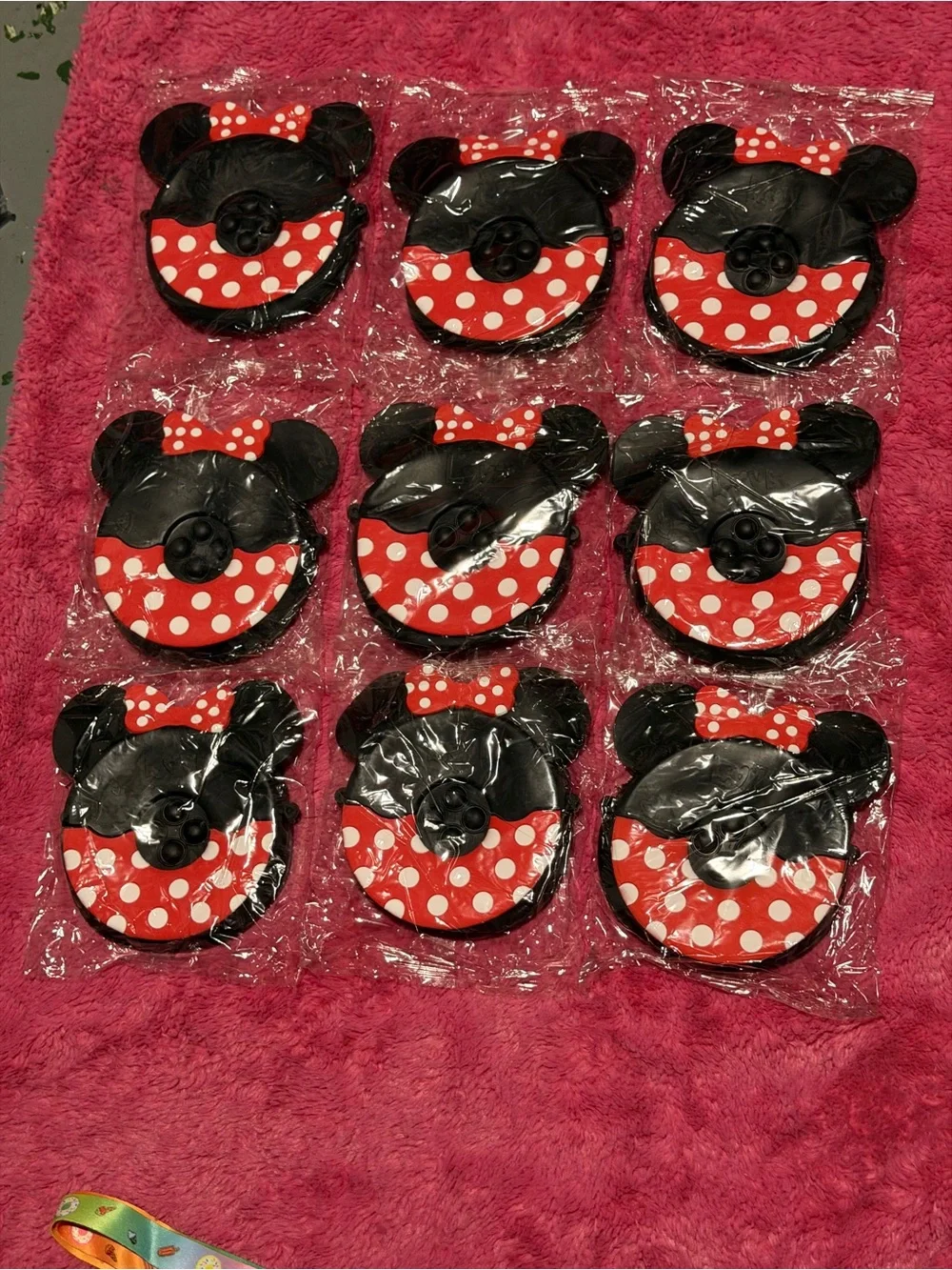 Kids Minnie Mouse-Inspired Red Polka Dot Coin Pouch